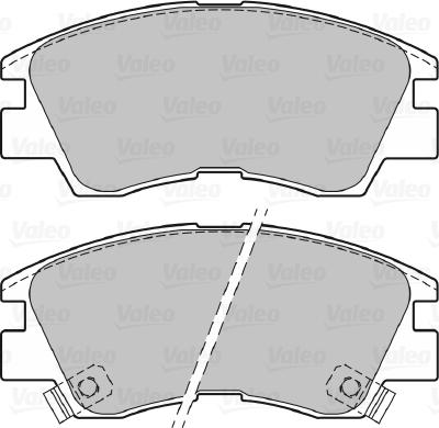 Valeo 598597 - Тормозные колодки, дисковые, комплект unicars.by