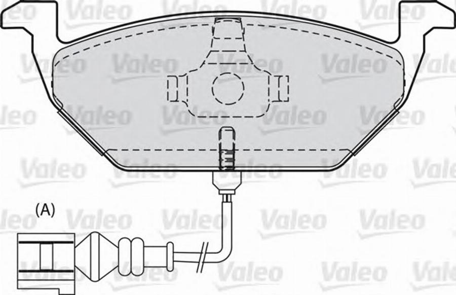 Valeo 598554 - Тормозные колодки, дисковые, комплект unicars.by