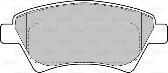 Valeo 670558 - Тормозные колодки, дисковые, комплект unicars.by