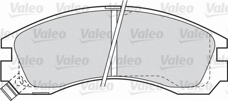 Valeo 598552 - Тормозные колодки, дисковые, комплект unicars.by