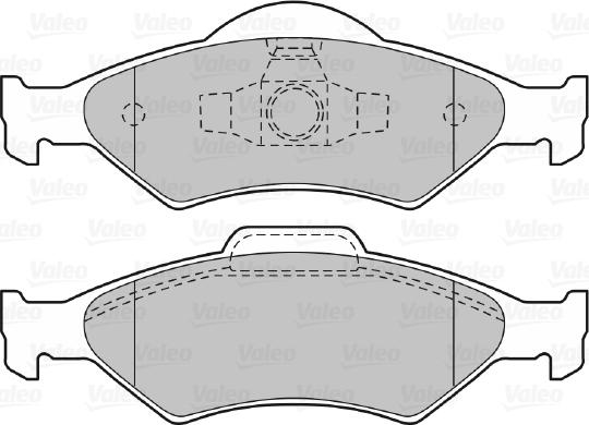 Valeo 598563 - Тормозные колодки, дисковые, комплект unicars.by