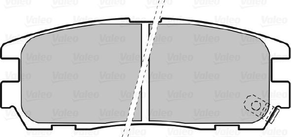 Valeo 598507 - Тормозные колодки, дисковые, комплект unicars.by