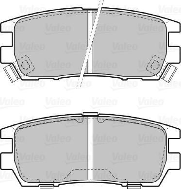 Valeo 598519 - Тормозные колодки, дисковые, комплект unicars.by