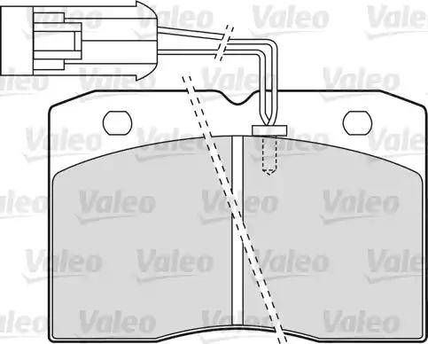 Valeo 598585 - Тормозные колодки, дисковые, комплект unicars.by