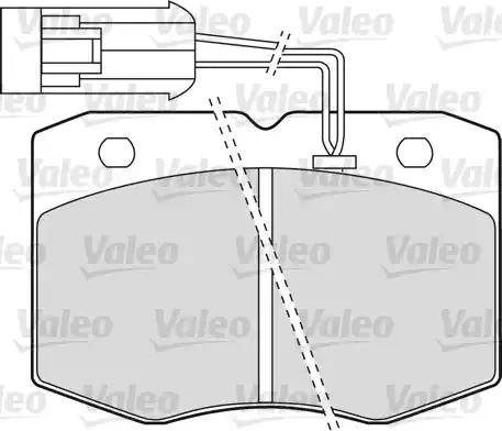 Valeo 598586 - Тормозные колодки, дисковые, комплект unicars.by