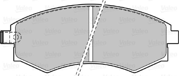 Valeo 598574 - Тормозные колодки, дисковые, комплект unicars.by