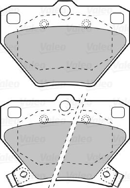 Valeo 598577 - Тормозные колодки, дисковые, комплект unicars.by