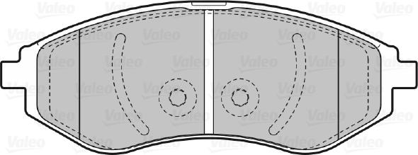 Valeo 598644 - Тормозные колодки, дисковые, комплект unicars.by