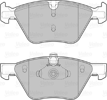 Valeo 598640 - Тормозные колодки, дисковые, комплект unicars.by