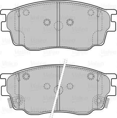 Valeo 598647 - Тормозные колодки, дисковые, комплект unicars.by