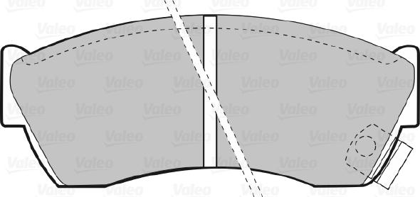 Valeo 598666 - Тормозные колодки, дисковые, комплект unicars.by