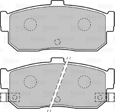 Valeo 598668 - Тормозные колодки, дисковые, комплект unicars.by