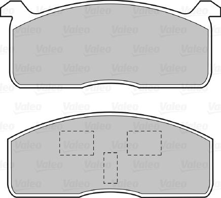 Valeo 598614 - Тормозные колодки, дисковые, комплект unicars.by