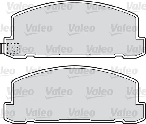 Valeo 598615 - Тормозные колодки, дисковые, комплект unicars.by