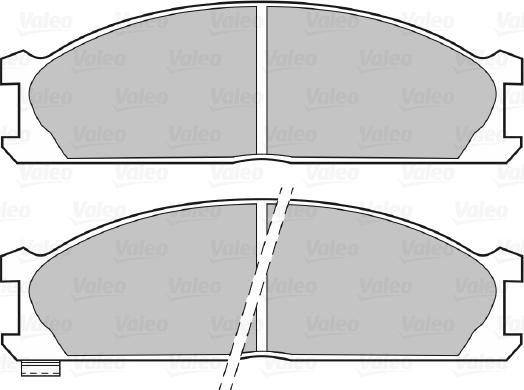 Valeo 670618 - Тормозные колодки, дисковые, комплект unicars.by