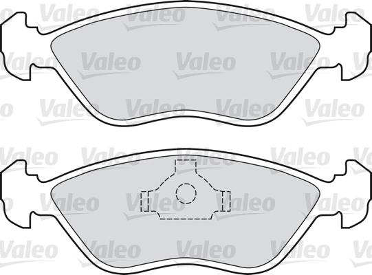 Valeo 598684 - Тормозные колодки, дисковые, комплект unicars.by