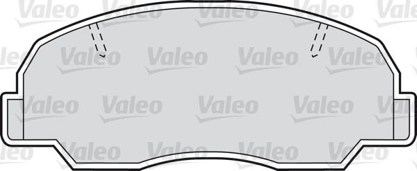 Valeo 598685 - Тормозные колодки, дисковые, комплект unicars.by