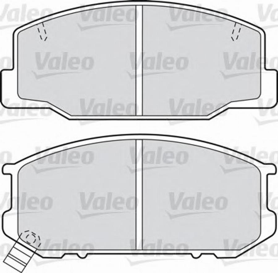 Valeo 598686 - Тормозные колодки, дисковые, комплект unicars.by