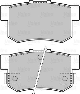 Valeo 670682 - Тормозные колодки, дисковые, комплект unicars.by