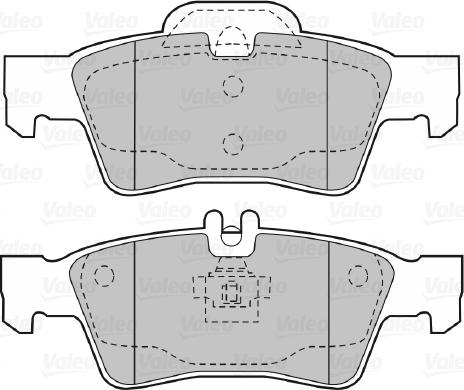 Valeo 670637 - Тормозные колодки, дисковые, комплект unicars.by