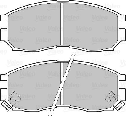 Valeo 598625 - Тормозные колодки, дисковые, комплект unicars.by