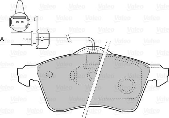 Valeo 598676 - Тормозные колодки, дисковые, комплект unicars.by