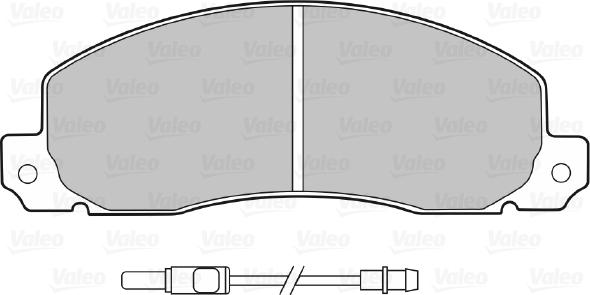 Valeo 598086 - Тормозные колодки, дисковые, комплект unicars.by