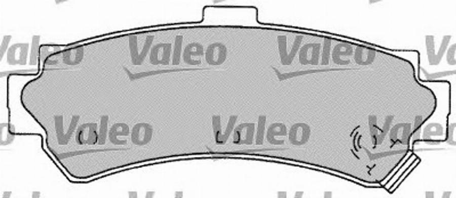 Valeo 598072 - Тормозные колодки, дисковые, комплект unicars.by