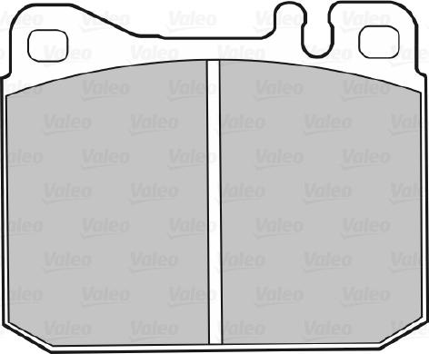 Valeo 598109 - Тормозные колодки, дисковые, комплект unicars.by