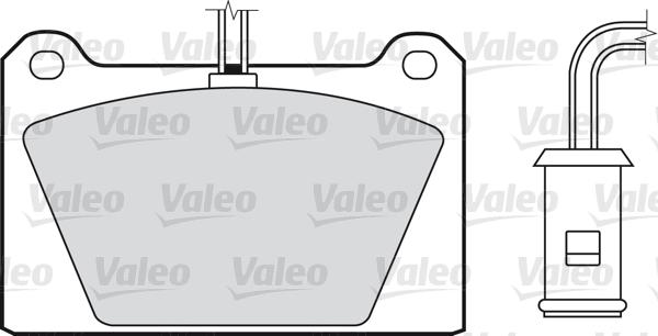 Valeo 598116 - Тормозные колодки, дисковые, комплект unicars.by