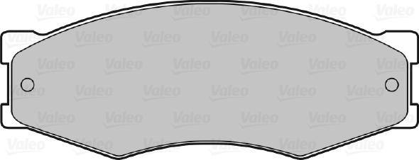 Valeo 598123 - Тормозные колодки, дисковые, комплект unicars.by