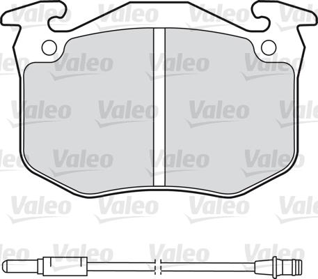 Valeo 598175 - Тормозные колодки, дисковые, комплект unicars.by