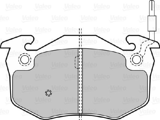 Valeo 598177 - Тормозные колодки, дисковые, комплект unicars.by