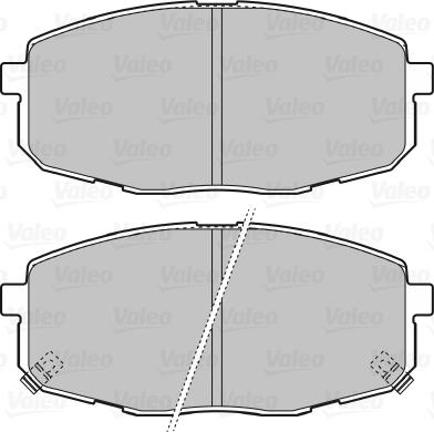 Valeo 598842 - Тормозные колодки, дисковые, комплект unicars.by