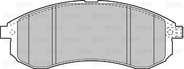 Valeo 598855 - Тормозные колодки, дисковые, комплект unicars.by