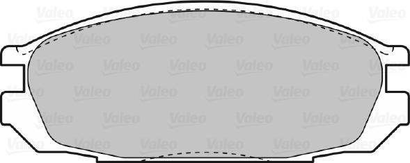 Valeo 598851 - Тормозные колодки, дисковые, комплект unicars.by