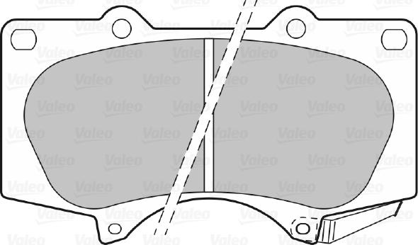 Valeo 598857 - Тормозные колодки, дисковые, комплект unicars.by