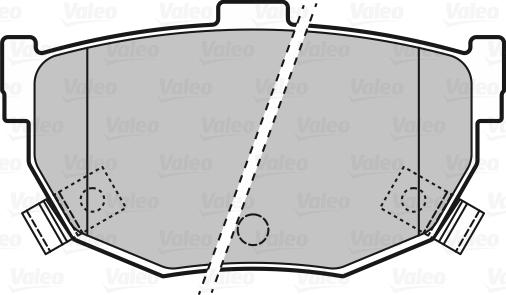 Valeo 598817 - Тормозные колодки, дисковые, комплект unicars.by