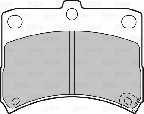 Valeo 598883 - Тормозные колодки, дисковые, комплект unicars.by