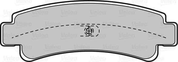 Valeo 598826 - Тормозные колодки, дисковые, комплект unicars.by