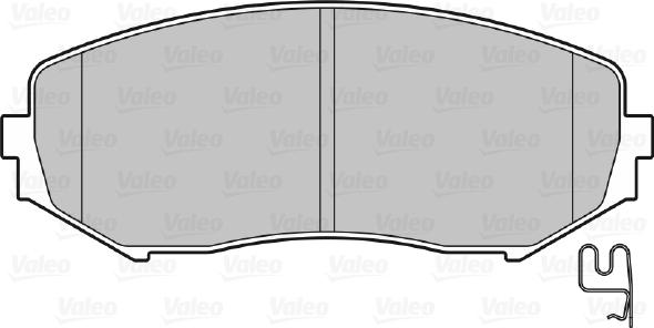 Valeo 598877 - Тормозные колодки, дисковые, комплект unicars.by