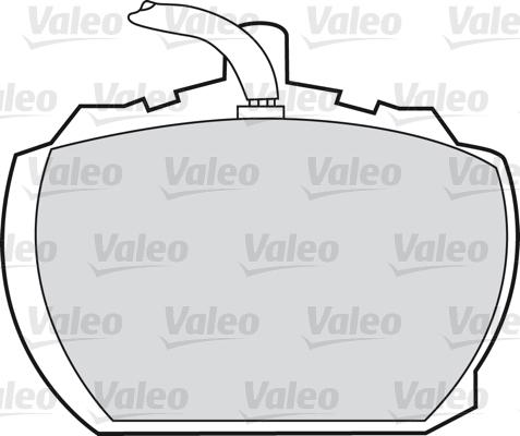 Valeo 598391 - Тормозные колодки, дисковые, комплект unicars.by