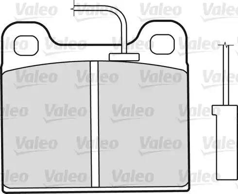 Valeo 598350 - Тормозные колодки, дисковые, комплект unicars.by