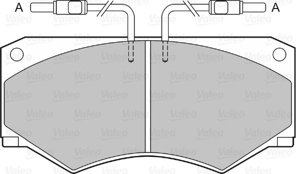 Valeo 598369 - Тормозные колодки, дисковые, комплект unicars.by