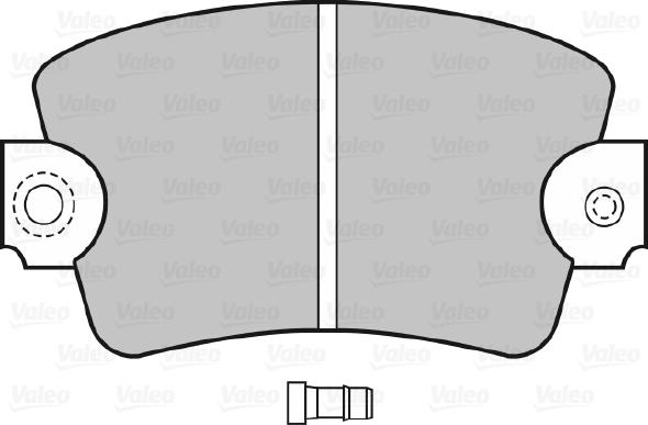 Valeo 598366 - Тормозные колодки, дисковые, комплект unicars.by