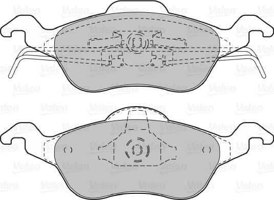 Valeo 598317 - Тормозные колодки, дисковые, комплект unicars.by