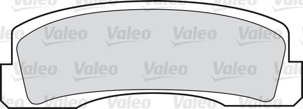 Valeo 598389 - Тормозные колодки, дисковые, комплект unicars.by