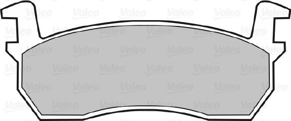 Valeo 598384 - Тормозные колодки, дисковые, комплект unicars.by