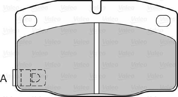 Valeo 598333 - Тормозные колодки, дисковые, комплект unicars.by