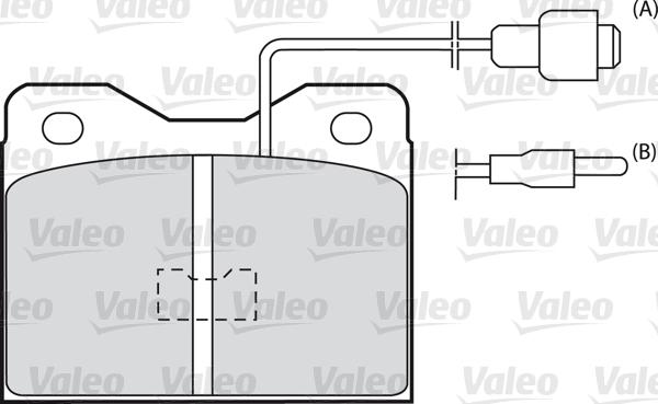 Valeo 598375 - Тормозные колодки, дисковые, комплект unicars.by